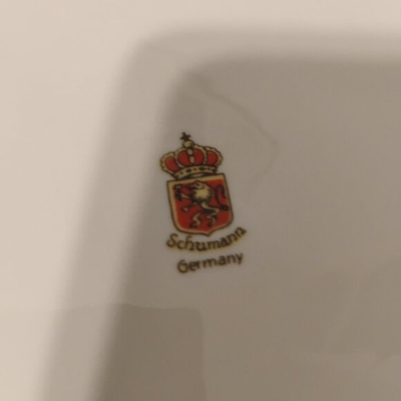 Schumann Germany Pierced Lace Round Plate, Floral Design, Vintage - Picture 4 of 4